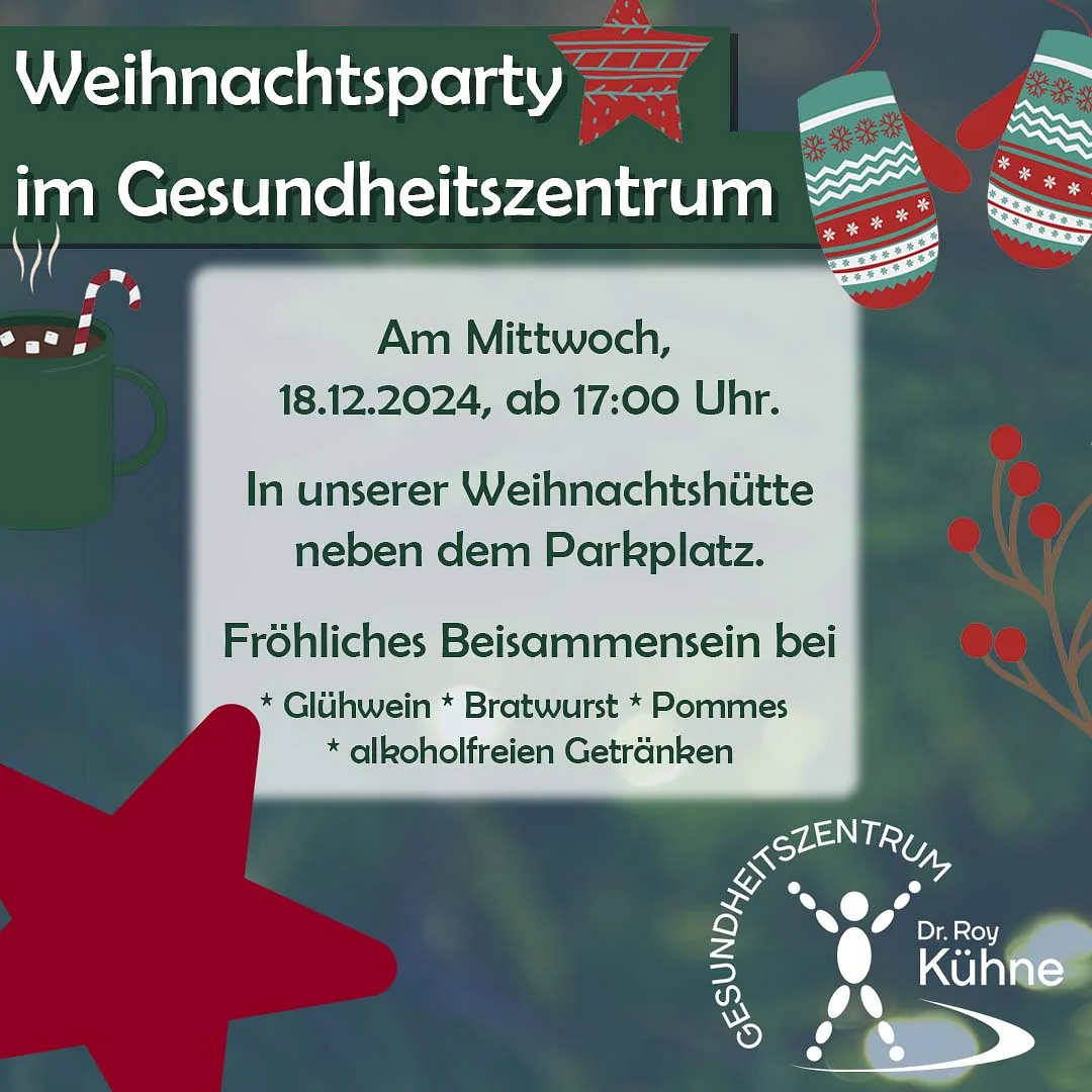 Weihnachtsparty im Gesundheitszentrum 