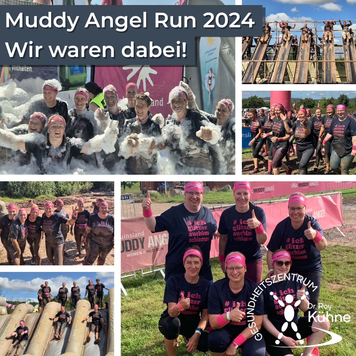 Gesundheitszentrum Dr. Roy Kühne beim Muddy Angel Run 2024